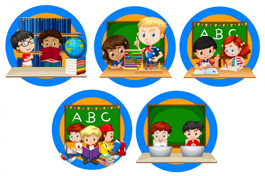 many-kids-reading-books